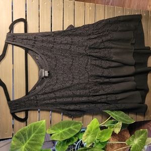 TORRID 2X Black lace layerable top
